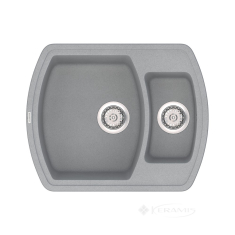 кухонная мойка Vankor Norton 62,5x50 gray + сифон (NMP 03.63)