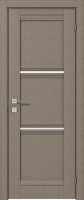 дверне полотно Rodos Fresca Vazari 800 мм, з полустеклом, сірий дуб