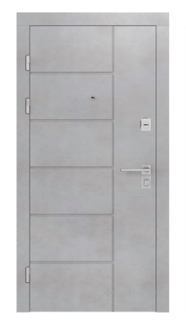 Двері вхідні Rodos Line 960x2050x96 бетон бежевий/білий каштан (Lnz 002)