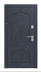 двері вхідні Rodos Line 880x2050x96 бетон антрацит/дуб сонома (Lnz 003)