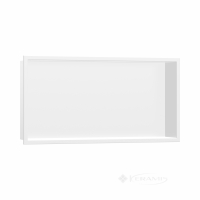 поличка Hansgrohe XtraStoris Original з вбудованою рамою, 300x600x100, білий матовий (56064700)