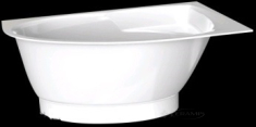 ванна зі штучного каменю PAA Tre 150x100 ліва + панель для ванни, біла (VATRE/К/00+PATREM/00)