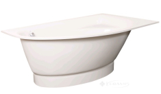 ванна зі штучного каменю PAA Tre Grande 170x100 ліва + панель, біла (VATREGR/K/00+PATREGRM/00)