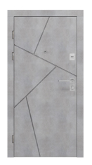 двері вхідні Rodos Line 960x2050x96 бетон бежевий/сосна крем (Lnz 006)