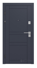 двері вхідні Rodos Line 960x2050x96 графіт/білий каштан (Lnz 007)