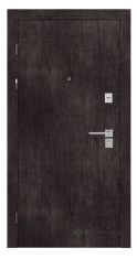 двері вхідні Rodos Standart 880x2050x111 вінтаж дуб темний /дуб сонома (Stz 001)