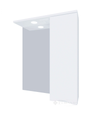 шкафчик зеркальный Van Mebles Смайл белая, 70 см, справа (000006256)