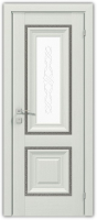 дверное полотно Rodos Versal Esmi 600 мм, со стеклом, сосна крем