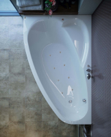 гідромасажна ванна WGT Rialto Como 170x100 ліва + корпус+рама+злив/перелив (RLTCM170LARLPCW)