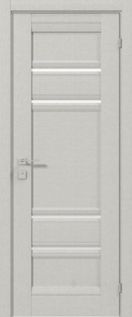 Дверное полотно Rodos Fresca Donna 600 мм, с полустеклом, сосна крем