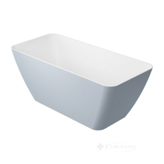 ванна зі штучного каменю Omnires Parma 159x70 прямокутна grey (PARMAWWBSP)