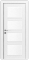 дверне полотно Rodos Modern Quadro 900 мм, зі склом, білий мат