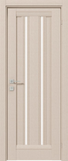 дверное полотно Rodos Fresca Mikela 600 мм, с полустеклом, беленый дуб