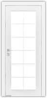 дверне полотно Rodos Loft Porto 900 мм, зі склом, білий мат