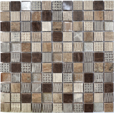 мозаїка Kotto Keramika СМ 3045 С3 Brown /Eboni /Beige Silver 30х30
