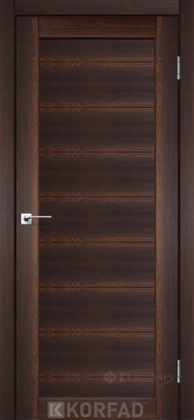 Дверное полотно Korfad Porto PR-05, 800х2000, орех, глухая