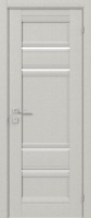 дверное полотно Rodos Fresca Donna 700 мм, с полустеклом, сосна крем