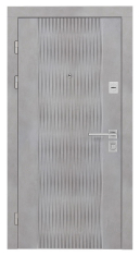 дверь входная Rodos Standart 880x2050x111 бетон бежевый/крем (Stz 004)