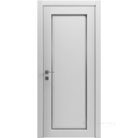 дверне полотно Rodos Style 1 600 мм, напівскло, каштан білий