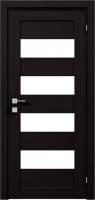 дверне полотно Rodos Modern Milano 700 мм, з полустеклом, венге шоколадний