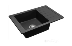 кухонна мийка Rea Sten black ( ZLE-00106) + сифон