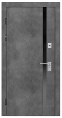 двері вхідні Rodos Standart 880x2050x111 бетон зовнішній/дуб сонома (Stz 006)