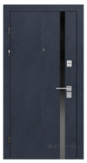 двері вхідні Rodos Standart 965x2050x111 бетон антрацит/крем (Stz 006)