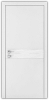 дверне полотно Rodos Loft Wave G 700 мм, з вставкою, білий мат