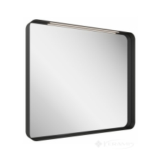 зеркало Ravak Strip 80,6x70,6 black с LED подсветкой (X000001571)
