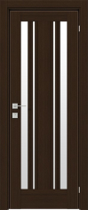дверное полотно Rodos Fresca Mikela 800 мм, со стеклом, орех борнео