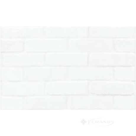 Плитка Cersanit Bloom 25x40 white bricks structure