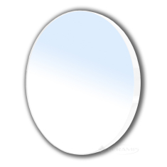 дзеркало Volle 60x60 кругле на сталевий білій рамі (16-06-916)