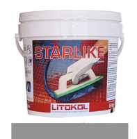 затирка Litokol Litochrom Starlike 1-15 (С.280 серый) 5 кг