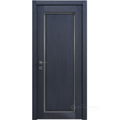 дверное полотно Rodos Style 1 900 мм, полустекло, сосна браш cobalt