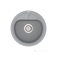 кухонна мийка Vankor Polo 45x45 gray + сифон (PMR 01.45)