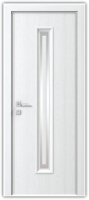 дверне полотно Rodos Prisma Neon 900 мм, зі склом, слонова кістка