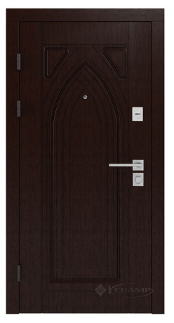 Дверь входная Rodos Standart S 965x2050x111 орех/крем (Sts 004)