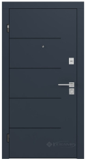 двері вхідні Rodos Basic 960x2050x83 графіт/крем (Baz 002)