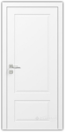 Дверное полотно Rodos Cortes Galant 600 мм, глухое, белый мат