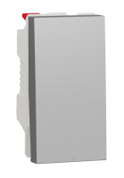 вимикач клавішний Schneider Electric Unica New 1 кл., 10 А, алюміній (NU310130)