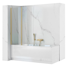 штора для ванны Rea Agat 80x140 gold brush (REA-W2500)