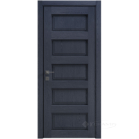 дверное полотно Rodos Style 5 600 мм, глухое, сосна браш cobalt