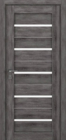 дверное полотно Rodos Modern Lazio 800 мм, с полустеклом, дуб шале графит