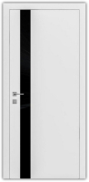 дверне полотно Rodos Loft Berta V 700 мм, з полустеклом, білий мат