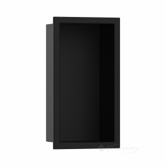 полочка Hansgrohe XtraStoris Original со встроенной рамой, 300x150x100, черный матовый (56057670)