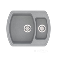 кухонна мийка Vankor Norton 63x51 gray + сифон (NMP 03.63)