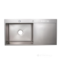 кухонна мийка Lidz Handmade 50x100 сіра (LDLH10050BBRU43024)