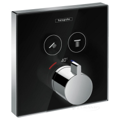 змішувач для душу Hansgrohe Shower Select скляний чорний (15738600)