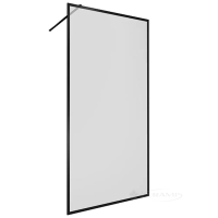 душевая стенка Devit Style 120x200 прозрачное стекло, черный матовый (DS120200B)