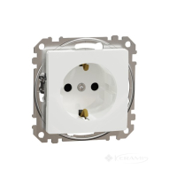 розетка Schneider Electric Sedna Design 16А, 250В, с/з и шторками, белый (SDD111022)